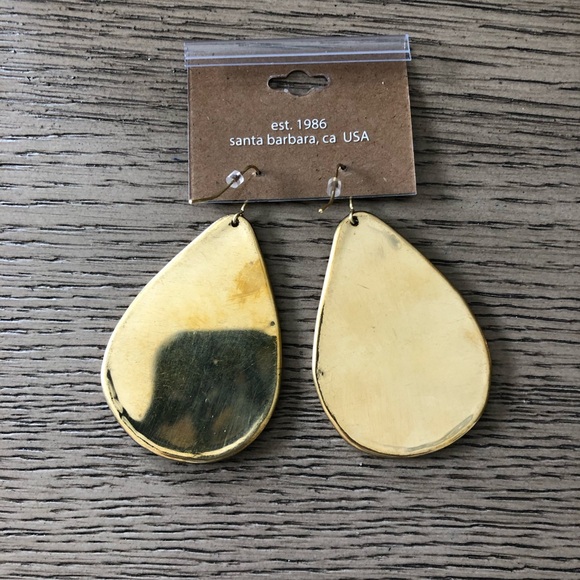 New ZAD Floral Embroidered Teardrop Earrings and Bracelet Set - Pink and Gold - Picture 2 of 7